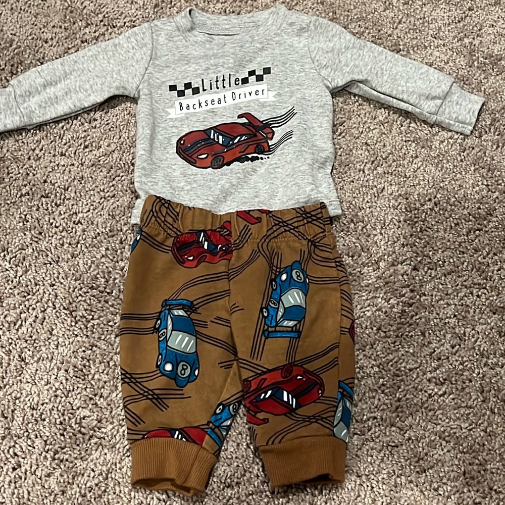 Carter’s “Little Backseat Driver” Set- 3 months